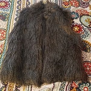 Faux fur vest